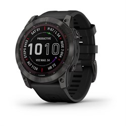 Fenix 7x Sapphire Solar титановый угольно-серый DLC с силик. Ремешком 010-02541-11 - фото 13914