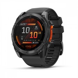 Fenix 8 - 51 мм, Amoled, серый, черный силиконовый ремешок 010-02905-00 - фото 13962