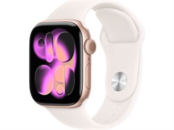 Watch Series 11, 46 мм, Rose Gold алюминиевый корпус, Light Blush Sport Band - S/M (140-190 мм) Apple_Watch_S11-MEWA4-MXM83-MEV64 - фото 20308
