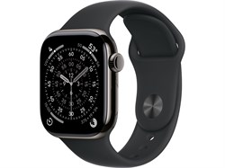 Watch Series 11, 42 мм, Slate титановый корпус, Black Sport Band - S/M (130-180 мм) Apple_Watch_S11-MF9K4-MXLJ3-MF8R4 - фото 20335