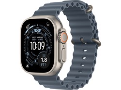 Watch Ultra 3, 49 мм, натуральный титановый корпус, Anchor Blue Ocean ремешок - один размер Apple_Watch_Ultra_3-MF1V4-MGCC4-MEWH4