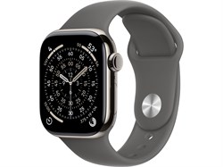 Watch Series 11, 46 мм, Natural титановый корпус, Stone Gray Sport Band - S/M (140-190 мм) Apple_Watch_S11-MFAY4-MXLX3-MFCW4