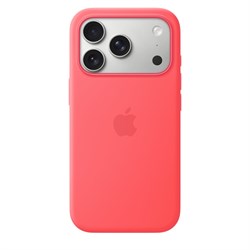 Чехол для iPhone 17 Pro, Silicone Case, Bright Guava (Розовый)