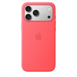 Чехол для iPhone 17 Pro Max, Silicone Case, Bright Guava (Розовый)