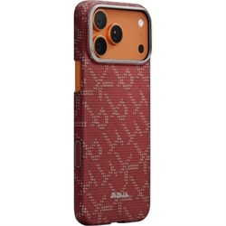 Чехол для iPhone 17 Pro Max, Gold/red (Красно-золотой)