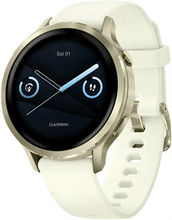 Venu 4 41 мм Lunar Gold, Bone Silicone Band, 010-03013-00