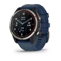 Quatix 7 Sapphire титановый, синим силиконовым ремешком 010-02582-61
