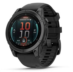 Fenix E 47 мм Amoled Slate Gray Steel, Black Silicone Band 010-03025-03