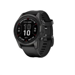 Fenix 7 Pro Sapphire Solar Carbon gray Carbon Gray DLC Titanium, Black Band 010-02777-10