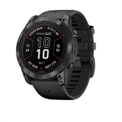Fenix 7X Pro Sapphire Solar Gray DLC Titanium, Black Band 010-02778-10