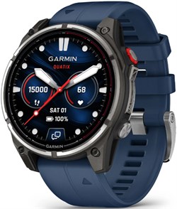 Quatix 8 Pro, 47 мм, Amoled Sapphire Titanium Grey, Blue, 010-03198-50