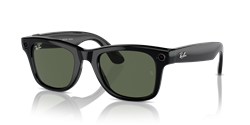 Wayfarer (Gen 1) RW4006 601/71, Shiny Black, G-15 Green, M (50–22)
