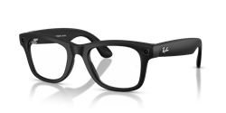 Wayfarer (Gen 2) RW4012 601SSB, Matte Black, Clear/Blue-Violet Light Filter, L (53–22)