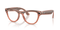 Skyler (Gen 2) RW4014 6778M4, Shiny Transparent Peach, Clear/Brown Transitions, M (52–20)