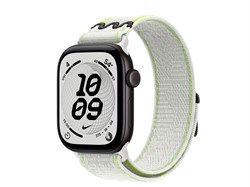 Watch Series 12, 42 мм, Black, Essential White Nike Sport Loop, One Size