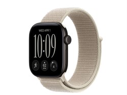 Watch Series 12, 42 мм, Black, Limestone Sport Loop, One Size