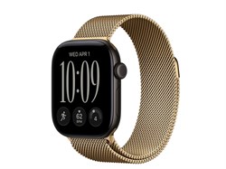 Watch Series 12, 42 мм, Black, Radiant Gold Milanese Loop, One Size