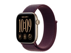 Watch Series 12, 42 мм, Light Gold, Burgundy Sport Loop, One Size