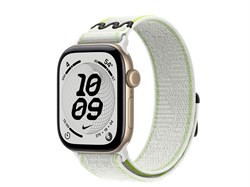 Watch Series 12, 42 мм, Light Gold, Essential White Nike Sport Loop, One Size