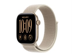 Watch Series 12, 42 мм, Light Gold, Limestone Sport Loop, One Size