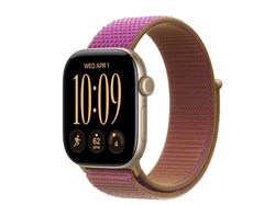 Watch Series 12, 42 мм, Light Gold, Magenta Sport Loop, One Size