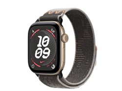 Watch Series 12, 42 мм, Light Gold, Pavement Grey Nike Sport Loop, One Size