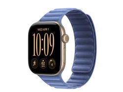 Watch Series 12, 42 мм, Light Gold, Wildflower Blue Magnetic Link, M/L