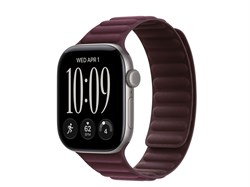 Watch Series 12, 42 мм, Space Gray, Burgundy Magnetic Link, M/L