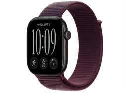Watch Series 12, 46 мм, Black, Burgundy Sport Loop, One Size