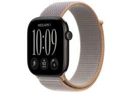Watch Series 12, 46 мм, Black, Chambray Blue Sport Loop, One Size