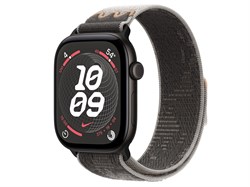 Watch Series 12, 46 мм, Black, Pavement Grey Nike Sport Loop, One Size