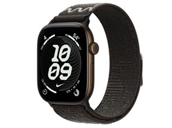 Watch Series 12, 46 мм, Dark Bronze, After Dark Black Nike Sport Loop, One Size