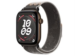 Watch Series 12, 46 мм, Dark Bronze, Pavement Grey Nike Sport Loop, One Size