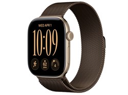Watch Series 12, 46 мм, Light Gold, Dark Bronze Milanese Loop, S/M