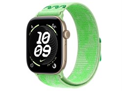 Watch Series 12, 46 мм, Light Gold, Green Spark Nike Sport Loop, One Size