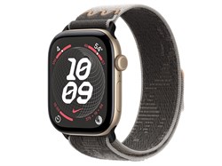 Watch Series 12, 46 мм, Light Gold, Pavement Grey Nike Sport Loop, One Size