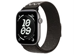 Watch Series 12, 46 мм, Space Gray, After Dark Black Nike Sport Loop, One Size