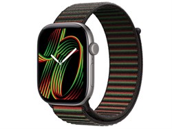 Watch Series 12, 46 мм, Space Gray, Black Unity Sport Loop - Unity Rhythm, One Size