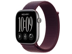 Watch Series 12, 46 мм, Space Gray, Burgundy Sport Loop, One Size