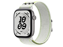 Watch Series 12, 46 мм, Space Gray, Essential White Nike Sport Loop, One Size