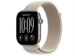 Watch Series 12, 46 мм, Space Gray, Limestone Sport Loop, One Size