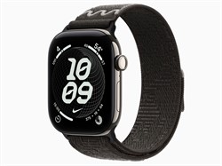Watch Series 12, 46 мм, Natural, After Dark Black Nike Sport Loop, One Size