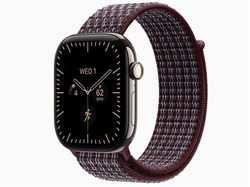Watch Series 12, 46 мм, Natural, Burgundy Plaid Sport Loop, One Size