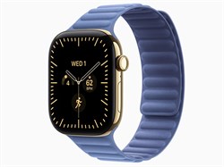 Watch Series 12, 46 мм, Radiant Gold, Wildflower Blue Magnetic Link, M/L
