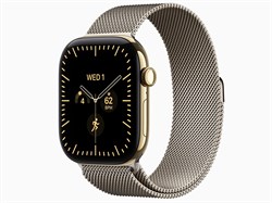 Watch Series 12, 46 мм, Radiant Gold, Natural Milanese Loop, S/M