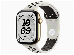 Watch Series 12, 46 мм, Radiant Gold, Essential White Nike, M/L