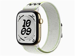 Watch Series 12, 46 мм, Radiant Gold, Essential White Nike Sport Loop, One Size