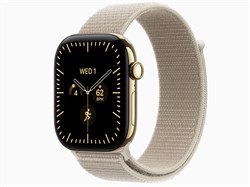 Watch Series 12, 46 мм, Radiant Gold, Limestone Sport Loop, One Size