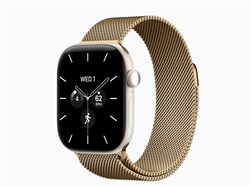 Watch Series 12, 42 мм, Pearl White, Radiant Gold Milanese Loop, One Size