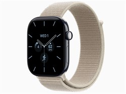 Watch Series 12, 46 мм, Night Blue, Limestone Sport Loop, One Size
